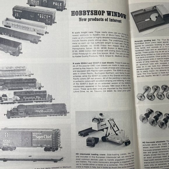 Model Railroader Magazine Back Issue u September 1984 Vol 51 No 9 Northern Sierr - Picture 7 of 11